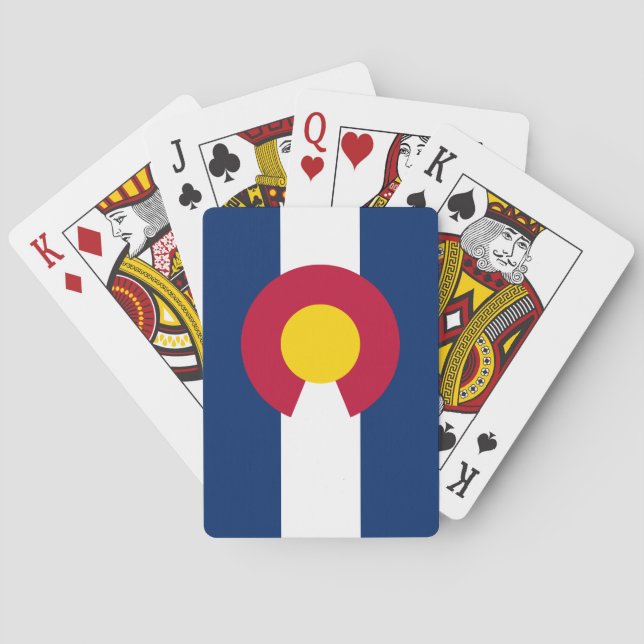 Colorado statsflagga casinokort (Baksidan)