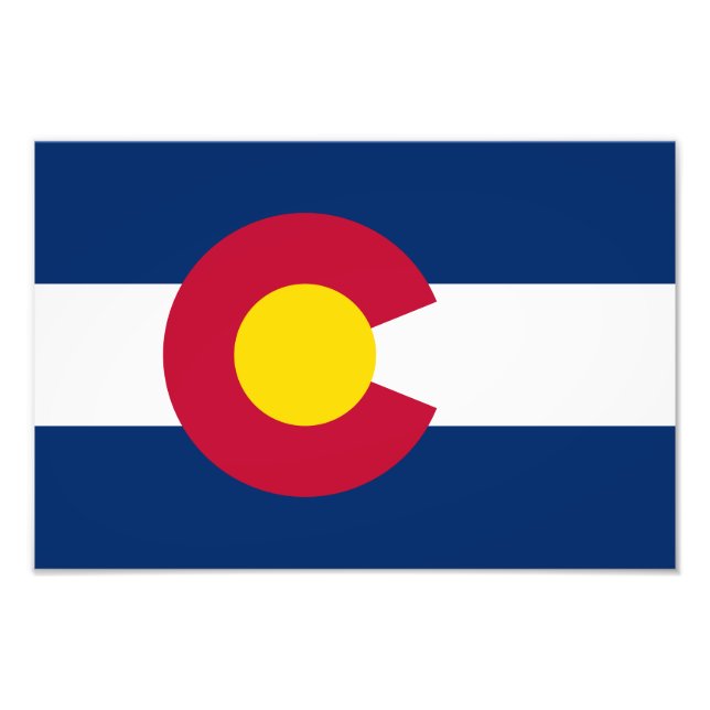 Colorado statsflagga fototryck (Framsidan)