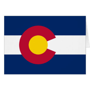 Colorado statsflagga hälsningskort