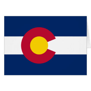 Colorado statsflagga hälsningskort