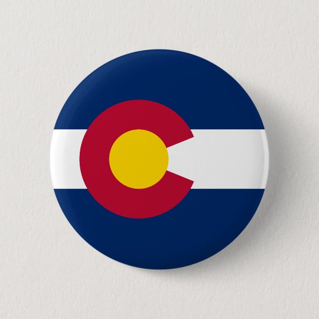 Colorado statsflagga knapp (Framsida)