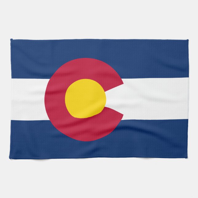 Colorado statsflagga kökshandduk (Horisontell)