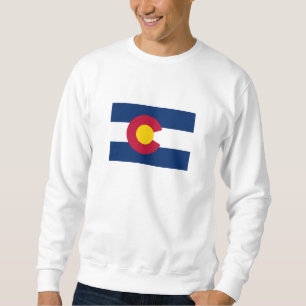 Colorado statsflagga lång ärmad tröja