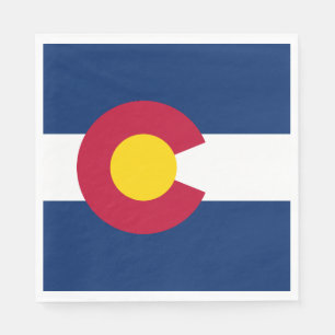 Colorado statsflagga pappersservett