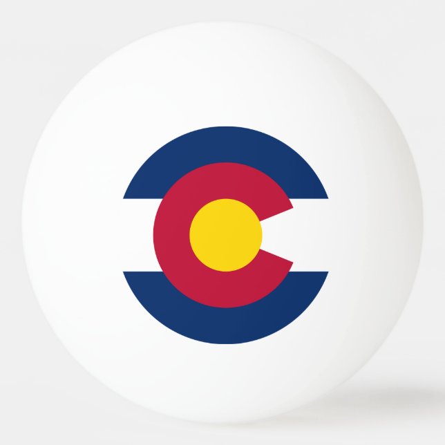 Colorado statsflagga pingisboll (Baksidan)
