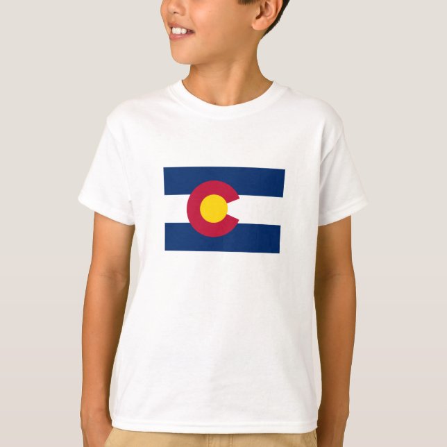 Colorado statsflagga t shirt (Framsida)