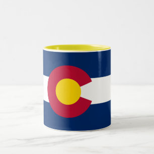 Colorado statsflagga Två-Tonad mugg