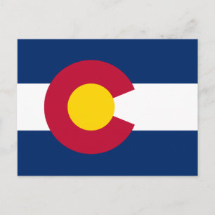 Colorado statsflagga vykort