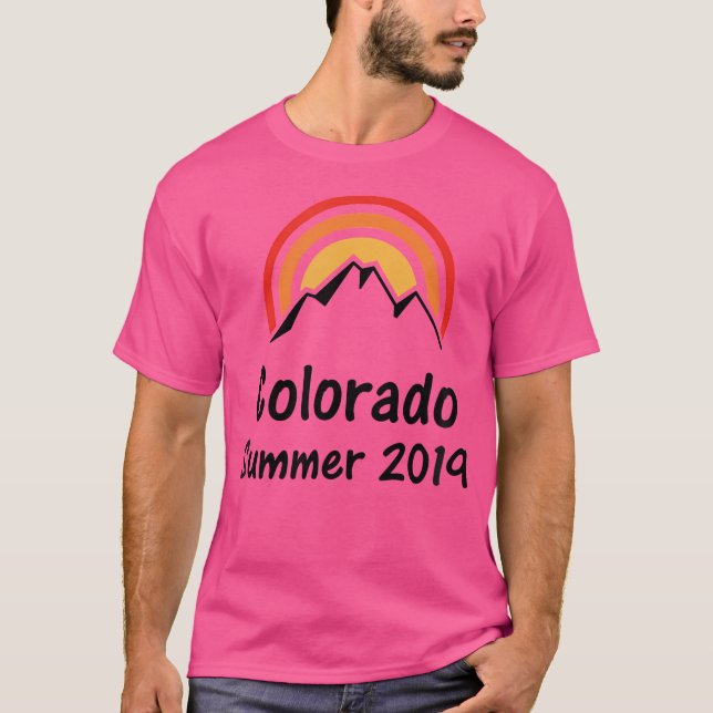 Colorado Summer 2019 Shirt Family Vacation Hiking T Shirt (Framsida)