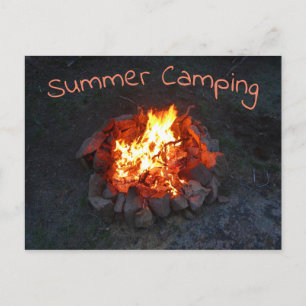 Colorado Summer Camp Fire Vykort