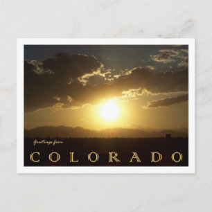 Colorado Sunset Vykort