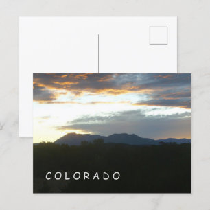 Colorado Sunset-vykort Vykort