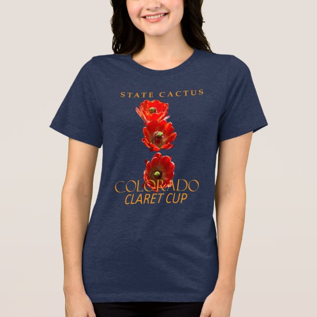 Colorado Territory Kaktus Claret Cup T Shirt (Framsida)