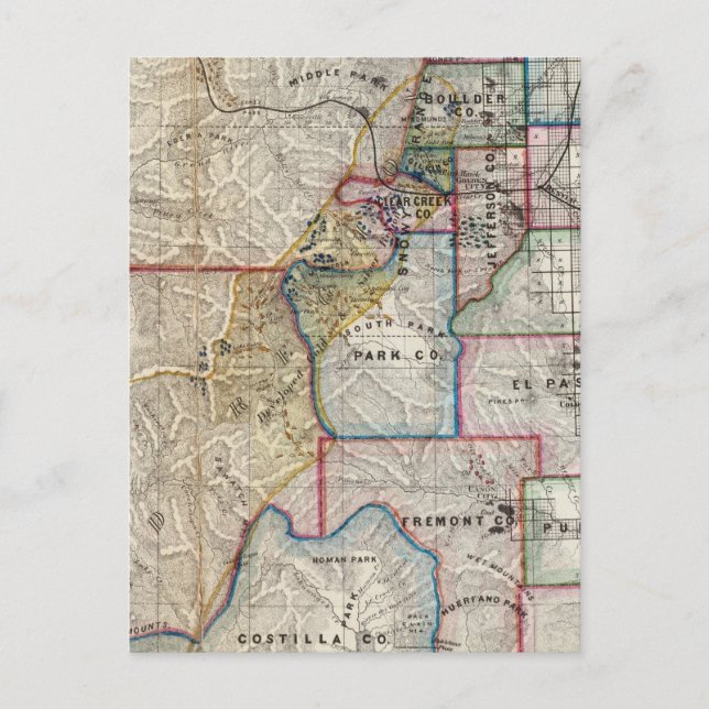Colorado Territory Vykort (Framsida)