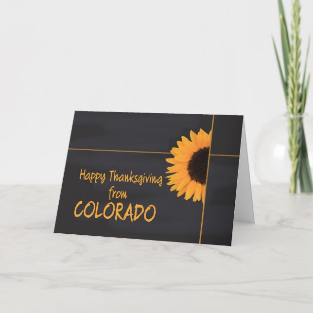 Colorado Thanksgiving Card Helgkort (Framsida)