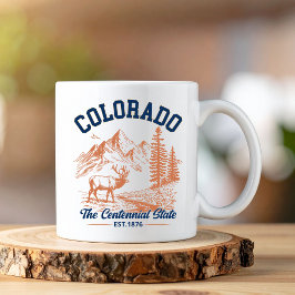 Colorado The Centennial State | Deer & Mountain Kaffemugg