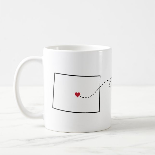 Colorado till Idaho - Heart2Heart Kaffemugg (Vänster)