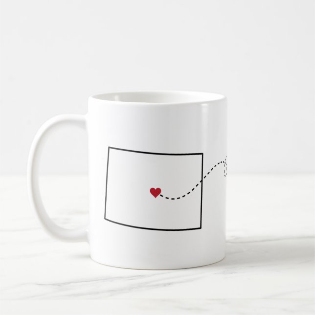 Colorado till Minnesota - Heart2Heart Kaffemugg (Vänster)