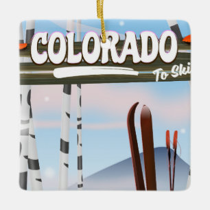 Colorado to Ski! Julgransprydnad Keramik