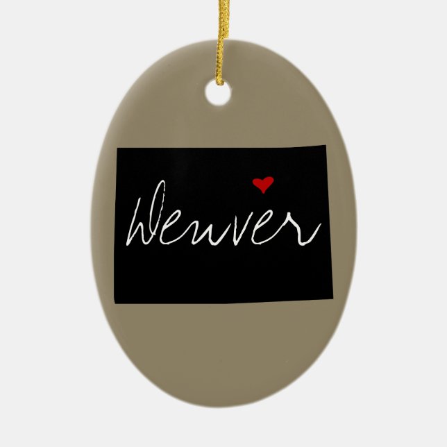 Colorado Town Julgransprydnad Keramik (Framsidan)