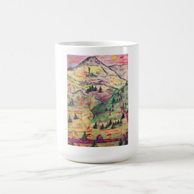 Colorado town pastel kaffemugg (Center)
