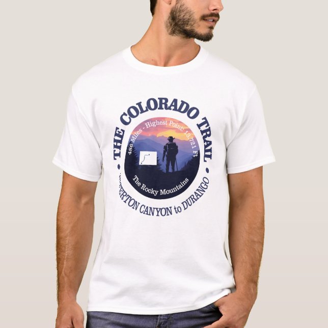 Colorado Trail (väg2) T Shirt (Framsida)