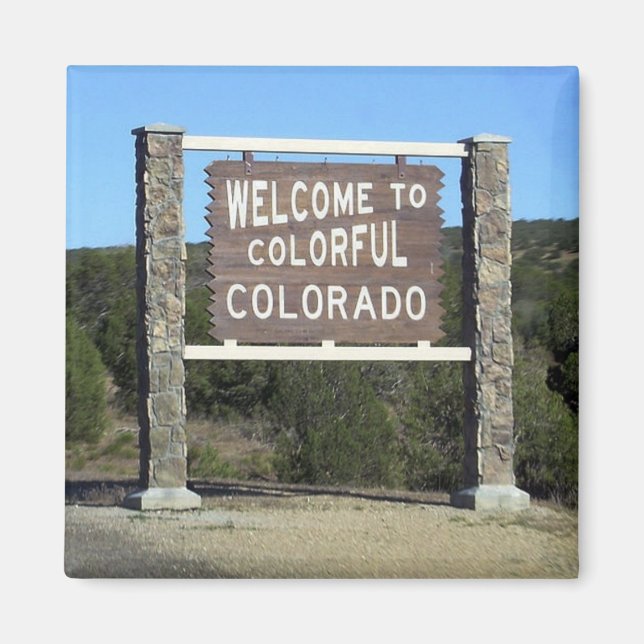 Colorado Travel Souvenir Fridge Magnet (Framsidan)