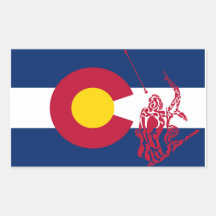 Colorado Twirling-dekeretikett röd