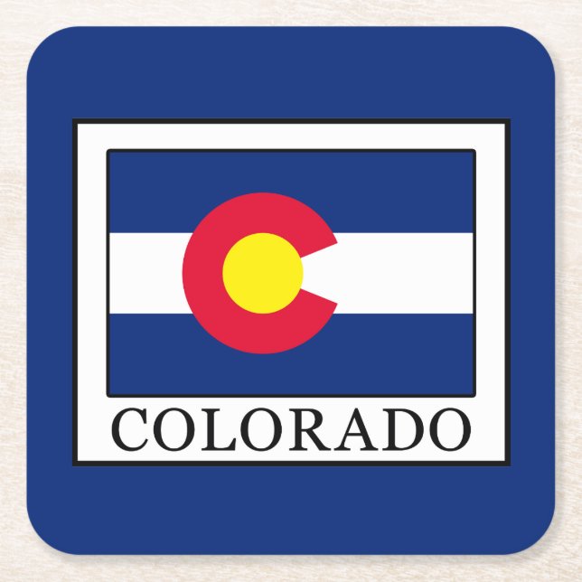 Colorado Underlägg Papper Kvadrat (Framsidan)