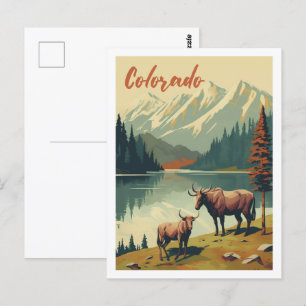 Colorado United State Vintage Berömd Travel Ställe Vykort