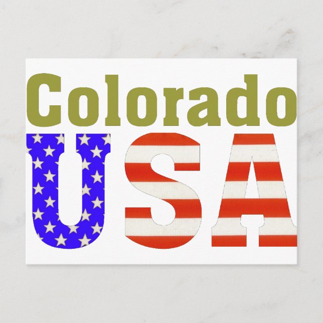 Colorado USA Aashen alpha Vykort (Framsida)