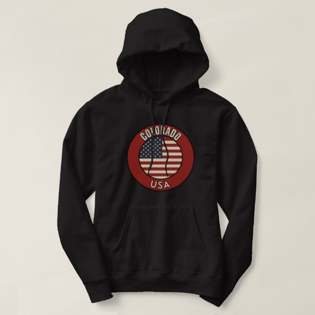 Colorado USA Hoodie (Design framsida)