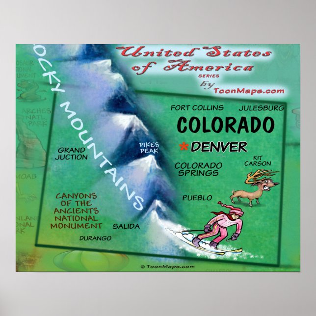 Colorado USA Poster (Framsidan)