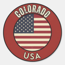 Colorado USA Runt Klistermärke