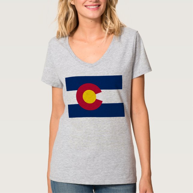 Colorado: USA:s Statlig flagga, 100-talet T Shirt (Framsida)