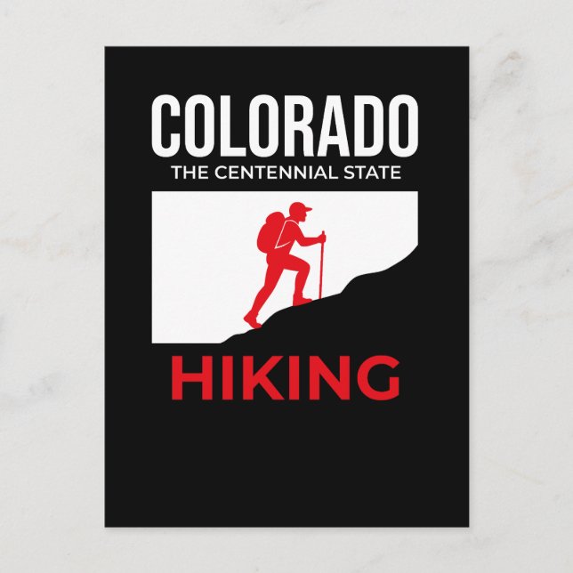 Colorado vandring – The Centennial State USA Vykort (Framsida)