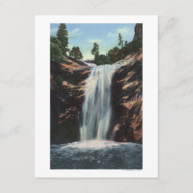 Colorado Vår, CO - Möhippa Veil Falls Vykort (Framsida)
