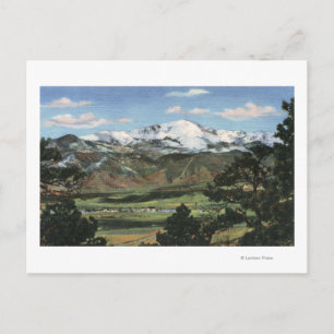 Colorado Vår, CO - Pikes Peak Vykort