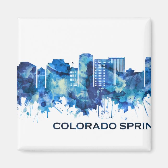 Colorado Vår Colorado Skyline Blue Magnet (Framsidan)