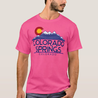 Colorado Vår Colorado Wood Mountains Baseball T Shirt
