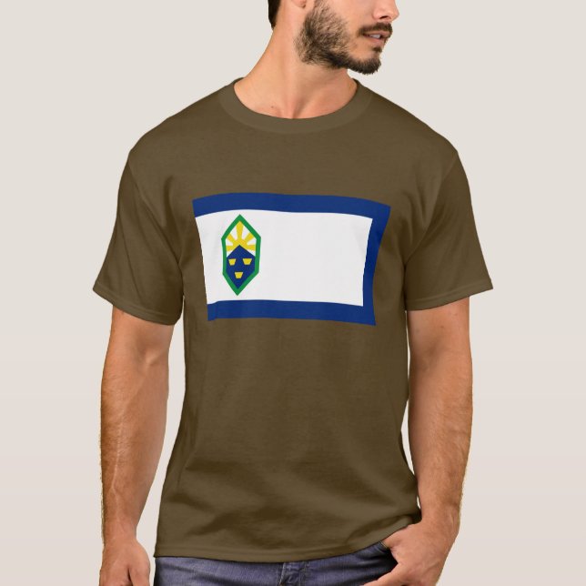 Colorado Vår Flagga T Shirt (Framsida)