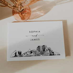 Colorado Vår Skyline Bröllop Guest Bok