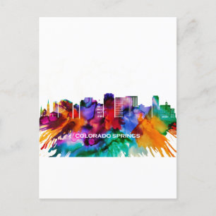 Colorado Vår Skyline Inbjudan Vykort