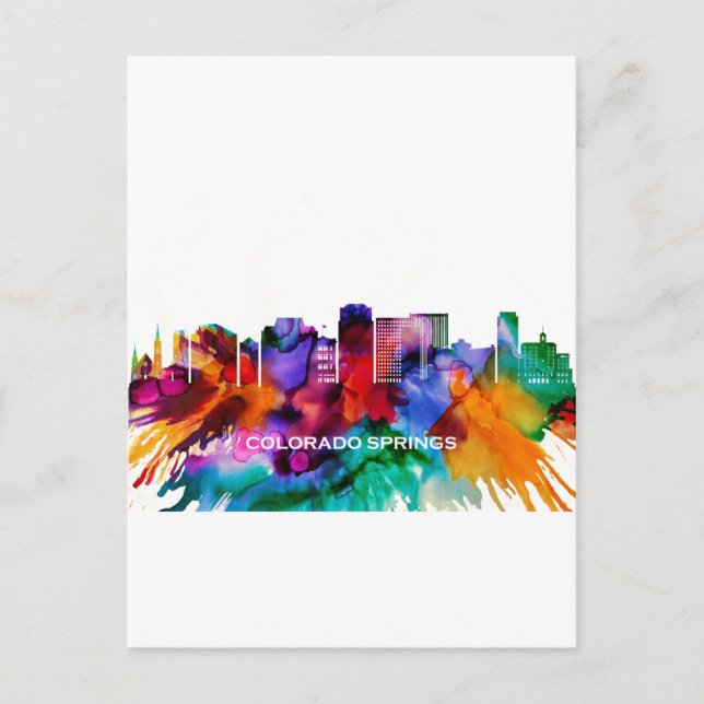 Colorado Vår Skyline Inbjudan Vykort (Framsida)