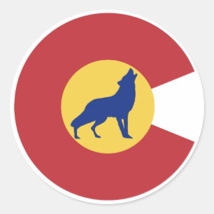 Colorado Varg Runt Klistermärke