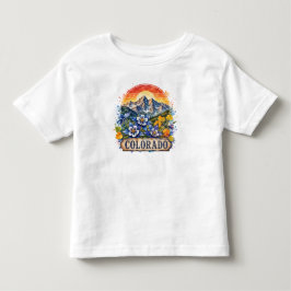 Colorado Vattenfärg Berg PNG Statlig Design T Shirt