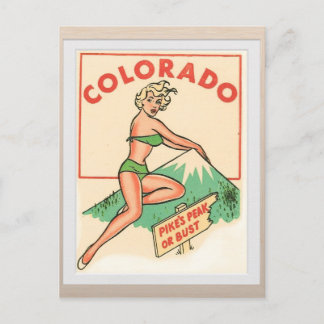 Colorado vintage resor vykort