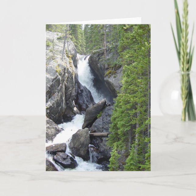 Colorado Waterfall Tillfällen Greeting Card Kort (Framsida)
