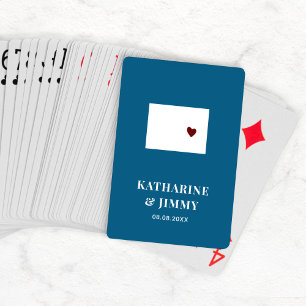 Colorado Wedding Favor Deck of Cards, delstaten Ka Casinokort