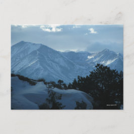 Colorado Winter Mountains vycard Vykort